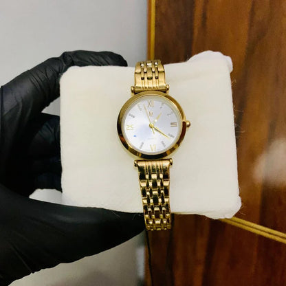 DL Golden, Round Dial watch - Womens