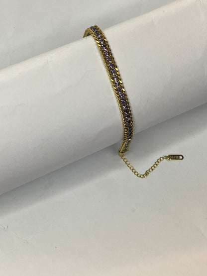 Aura Mesh & Crystal Eternity Bracelet