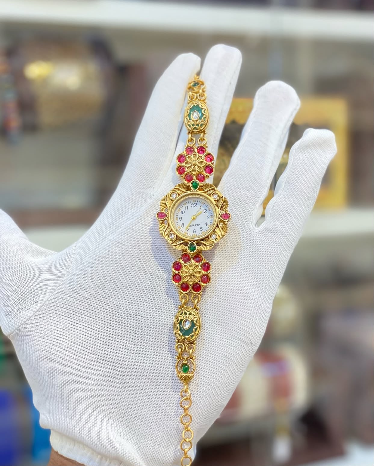 Kashmiri watch kundan work